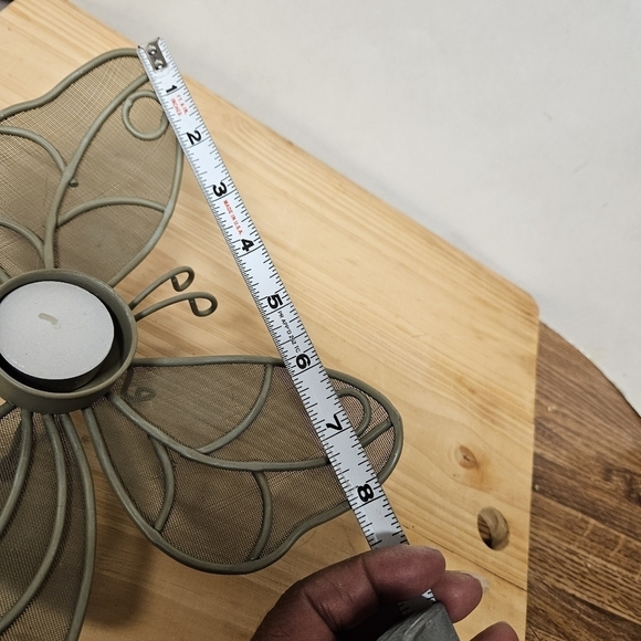 Vintage Iron and Metal Mesh Butterfly Votive Candle Holder - Picture 9 of 10